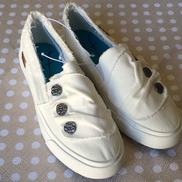 white blowfish shoes
